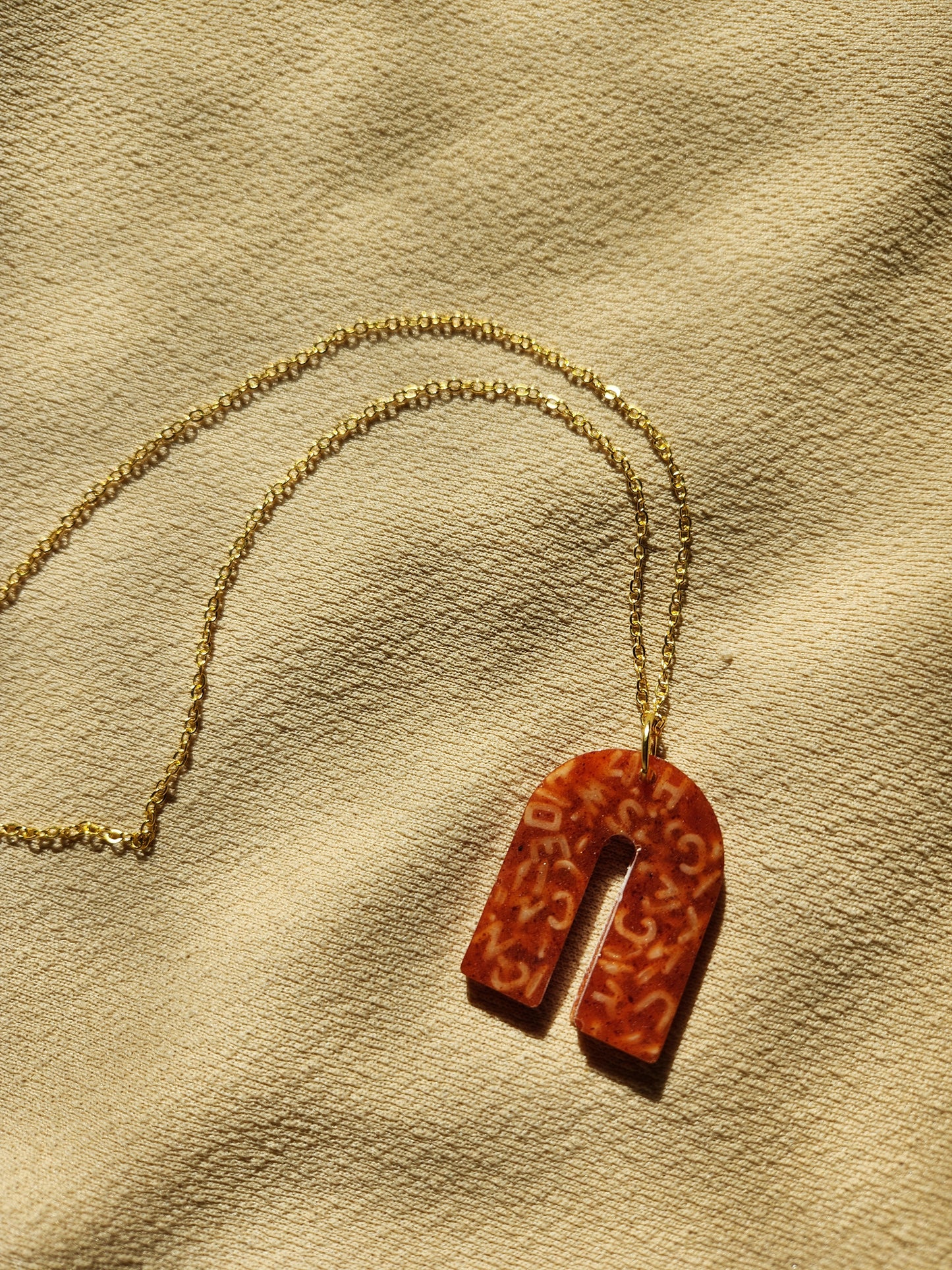 The Alphabet Soup Arch Necklace