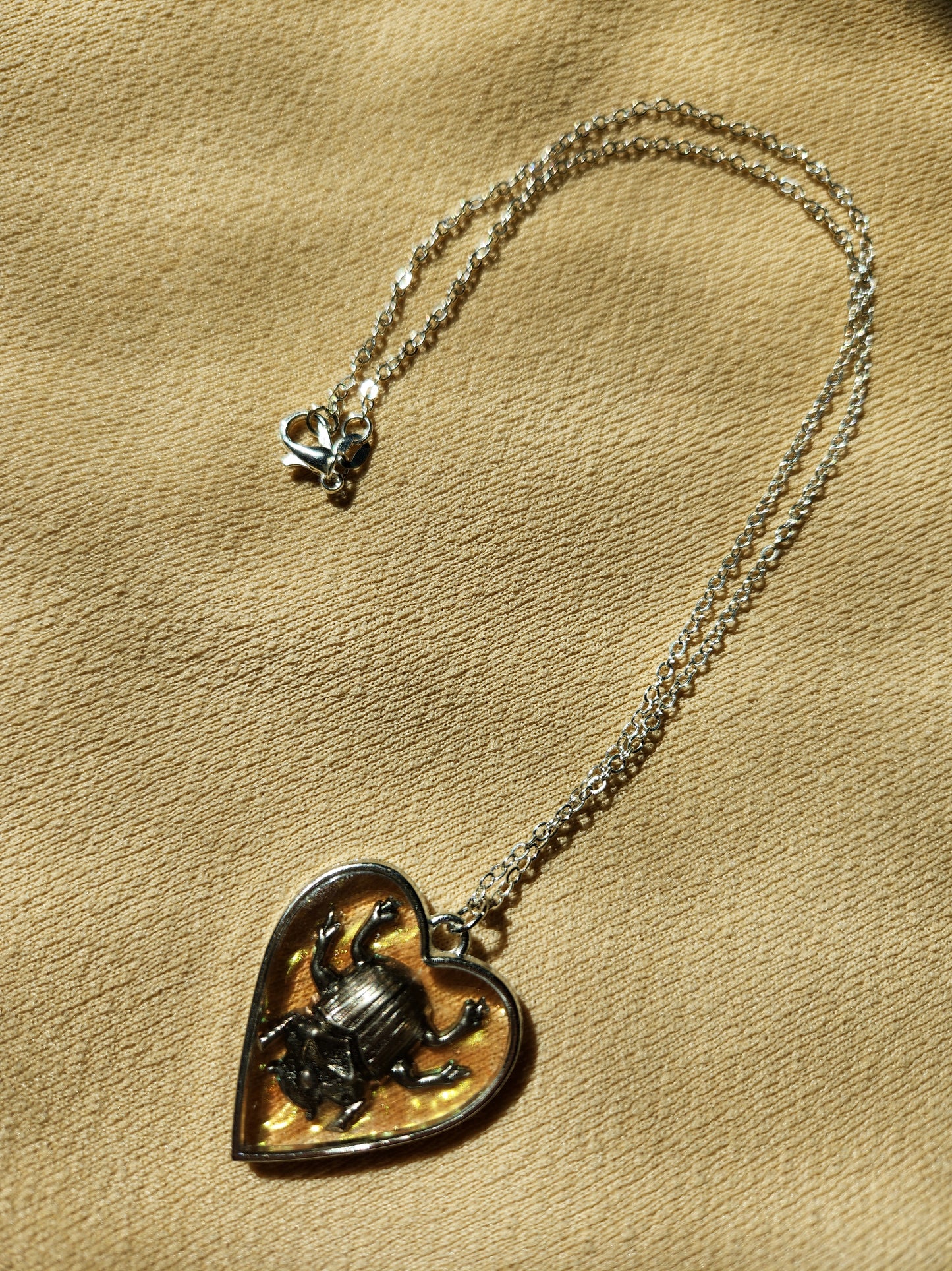 Metal Beetle Necklace