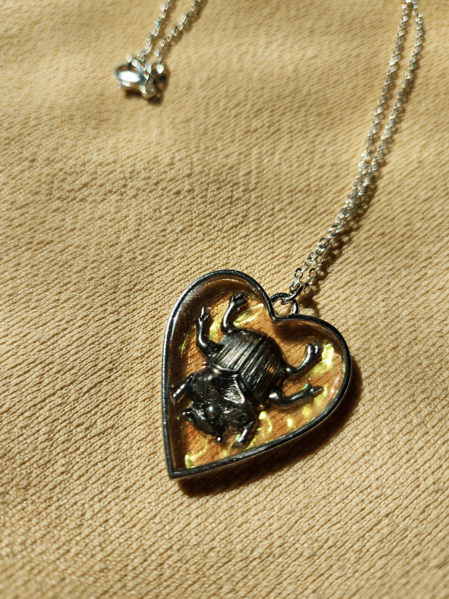 Metal Beetle Necklace