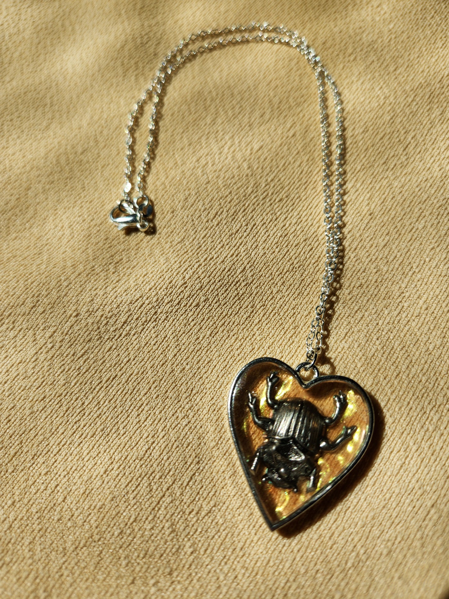 Metal Beetle Necklace