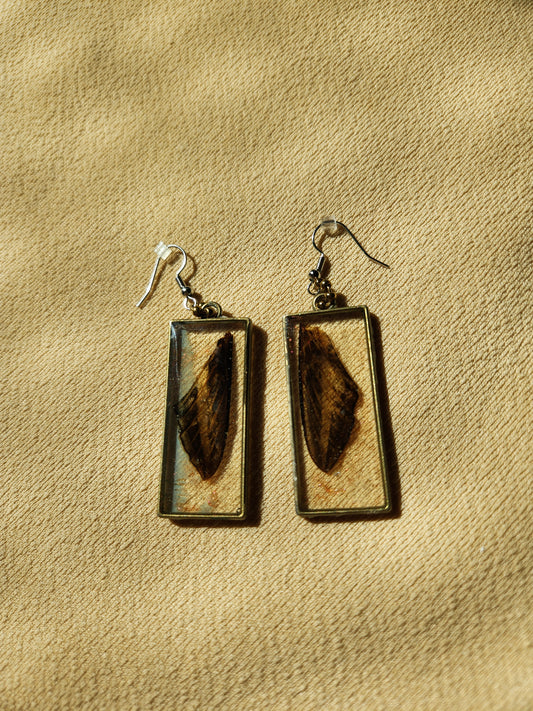 Sphynx Moth Dangly Earrings